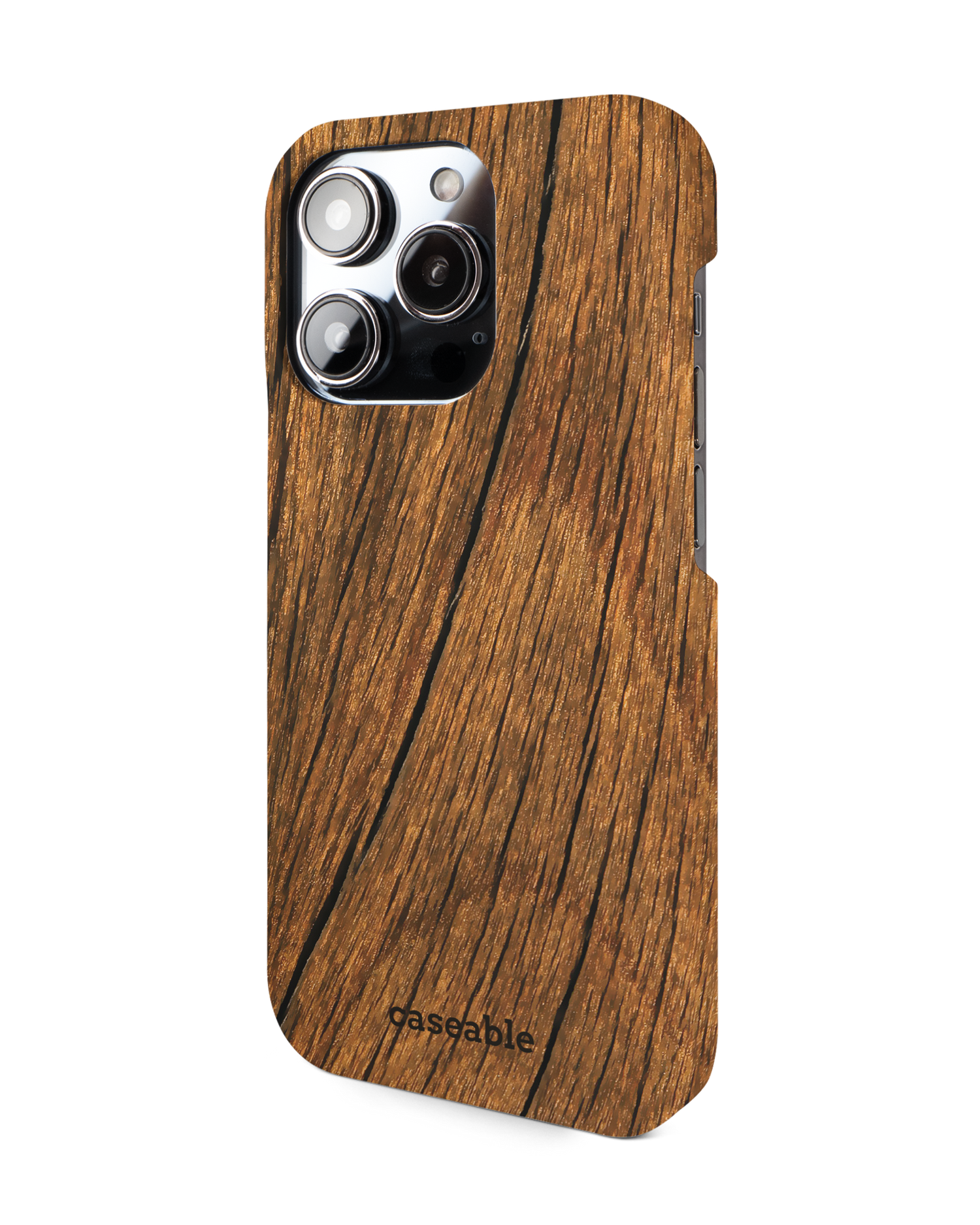Wood Hardcase Handyhülle für Apple iPhone 14 Pro: Seitenansicht rechts