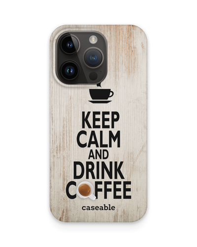 Drink Coffee Hardcase Handyhülle für Apple iPhone 14 Pro