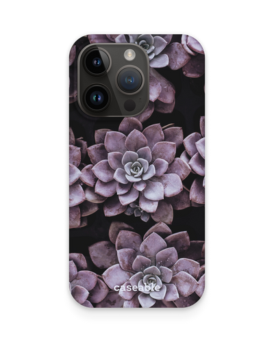 Purple Succulents Hardcase Handyhülle für Apple iPhone 14 Pro