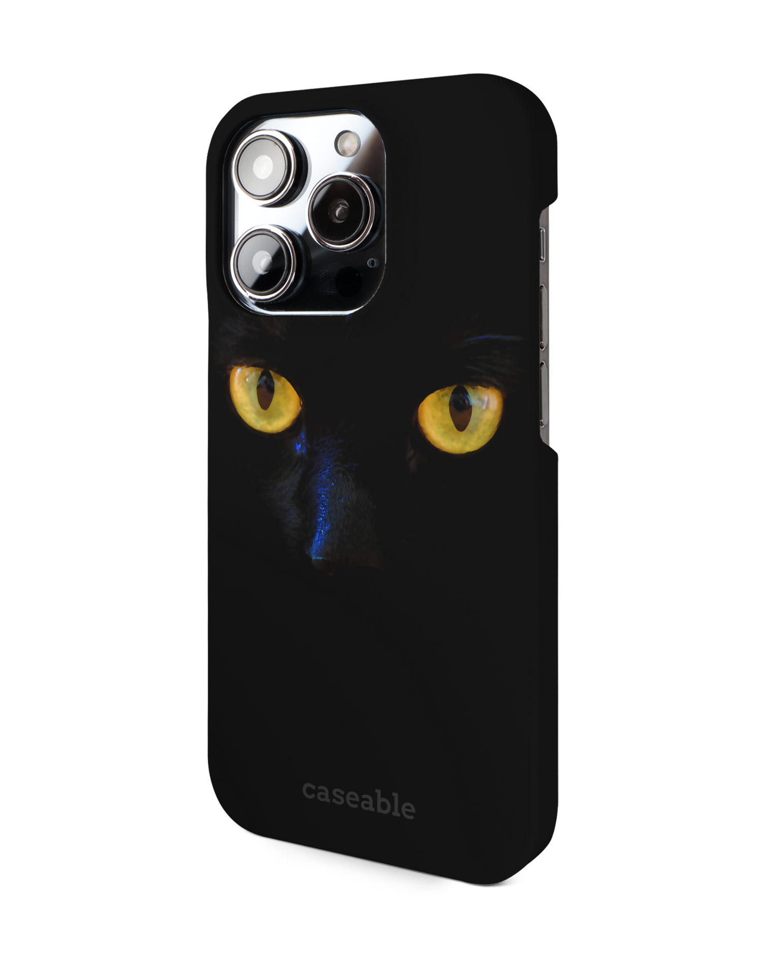 Black Cat Hardcase Handyhülle für Apple iPhone 14 Pro: Seitenansicht rechts