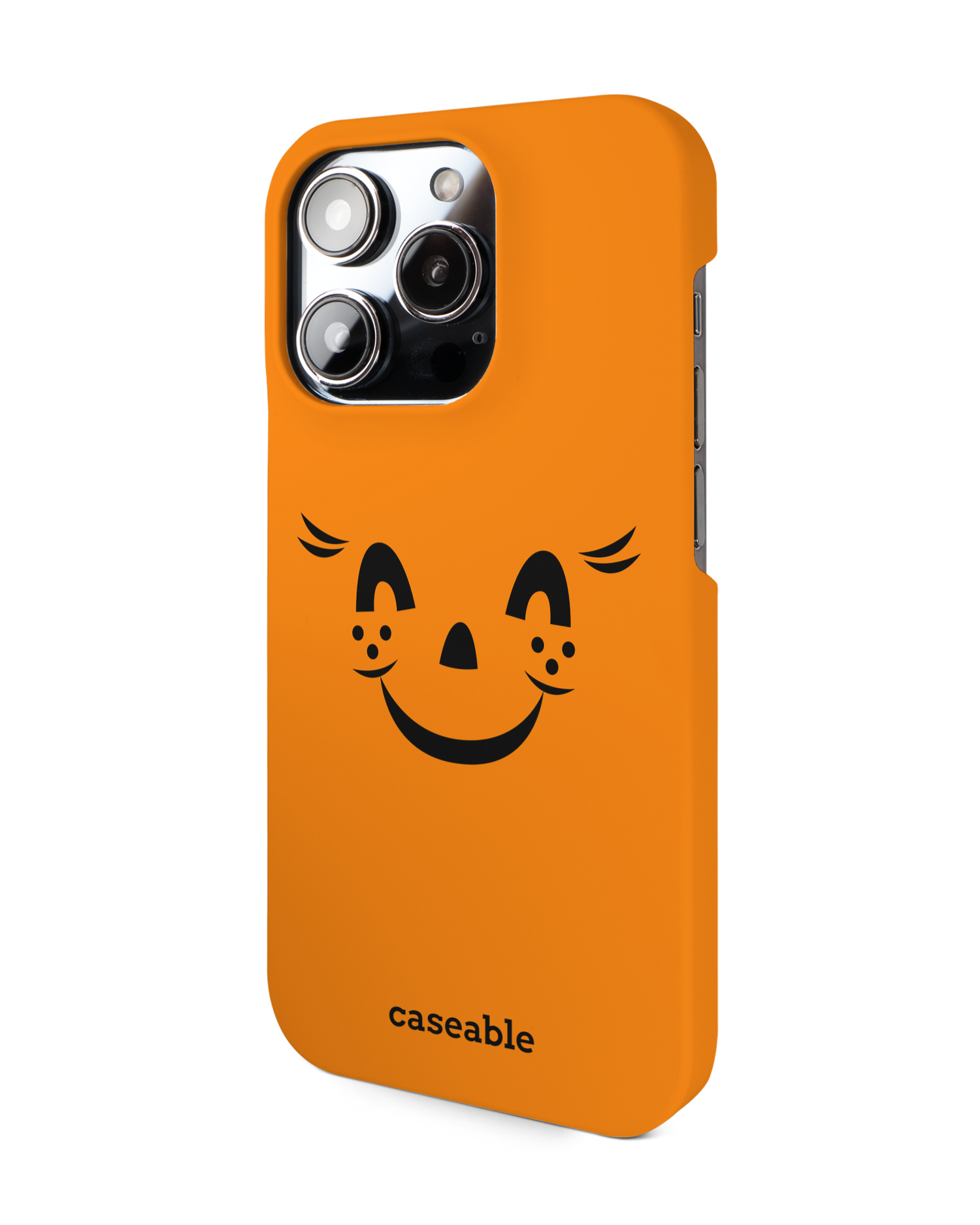 Pumpkin Smiles Hardcase Handyhülle für Apple iPhone 14 Pro: Seitenansicht rechts