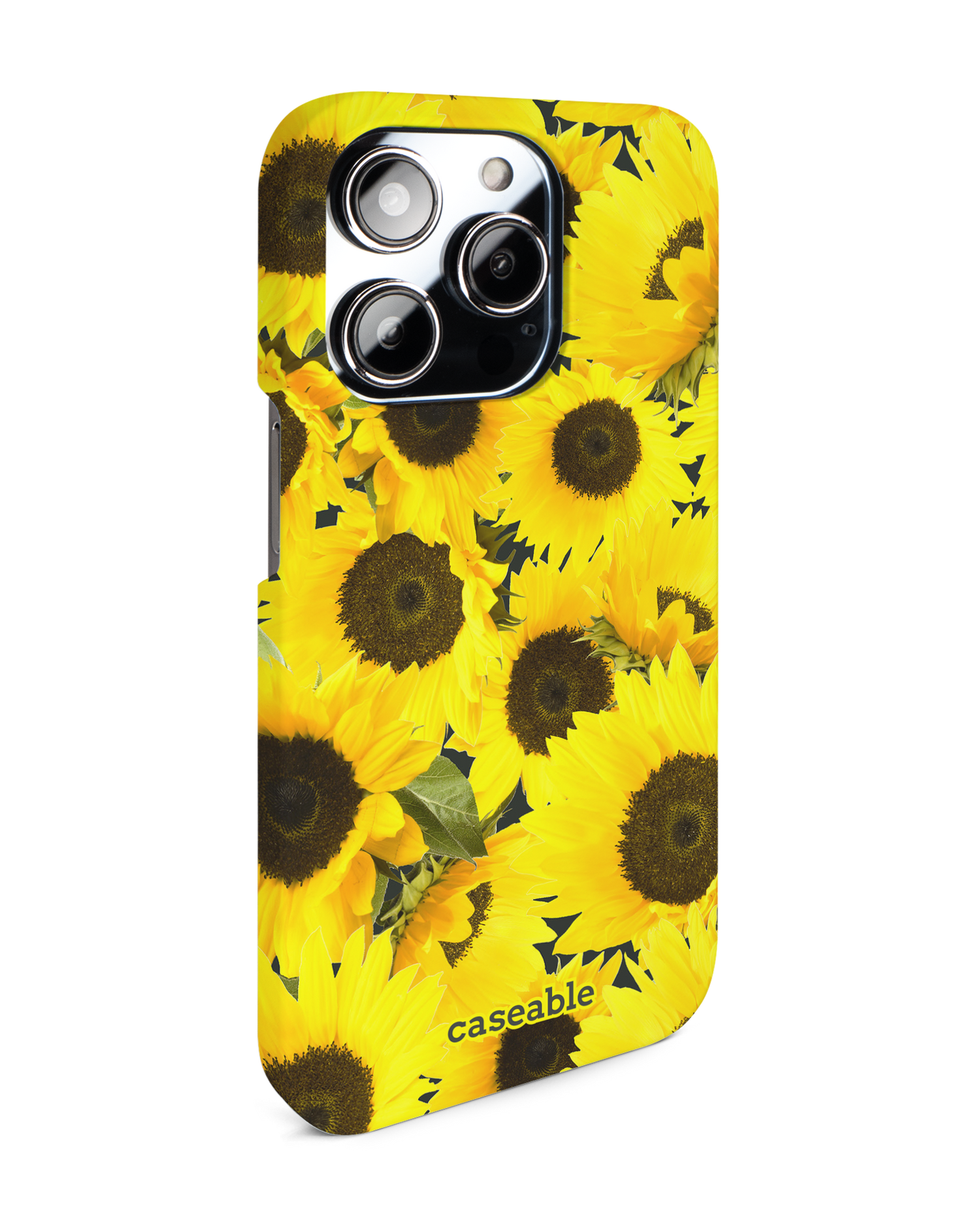 Sunflowers Hardcase Handyhülle für Apple iPhone 14 Pro: Seitenansicht links