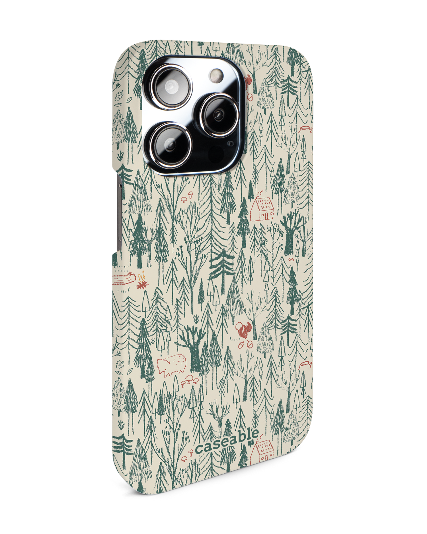 Wonder Forest Hardcase Handyhülle für Apple iPhone 14 Pro: Seitenansicht links