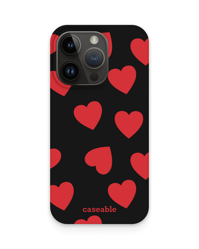 Repeating Hearts Hardcase Handyhülle für Apple iPhone 15 Pro