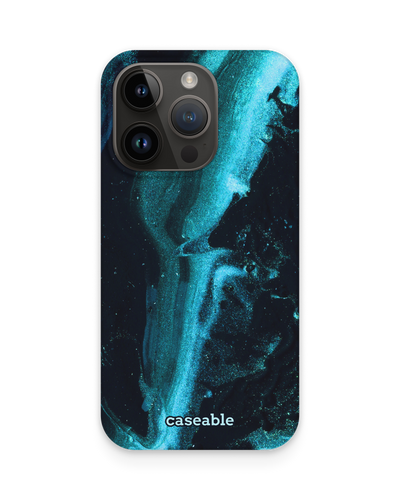 Deep Turquoise Sparkle Hardcase Handyhülle für Apple iPhone 15 Pro