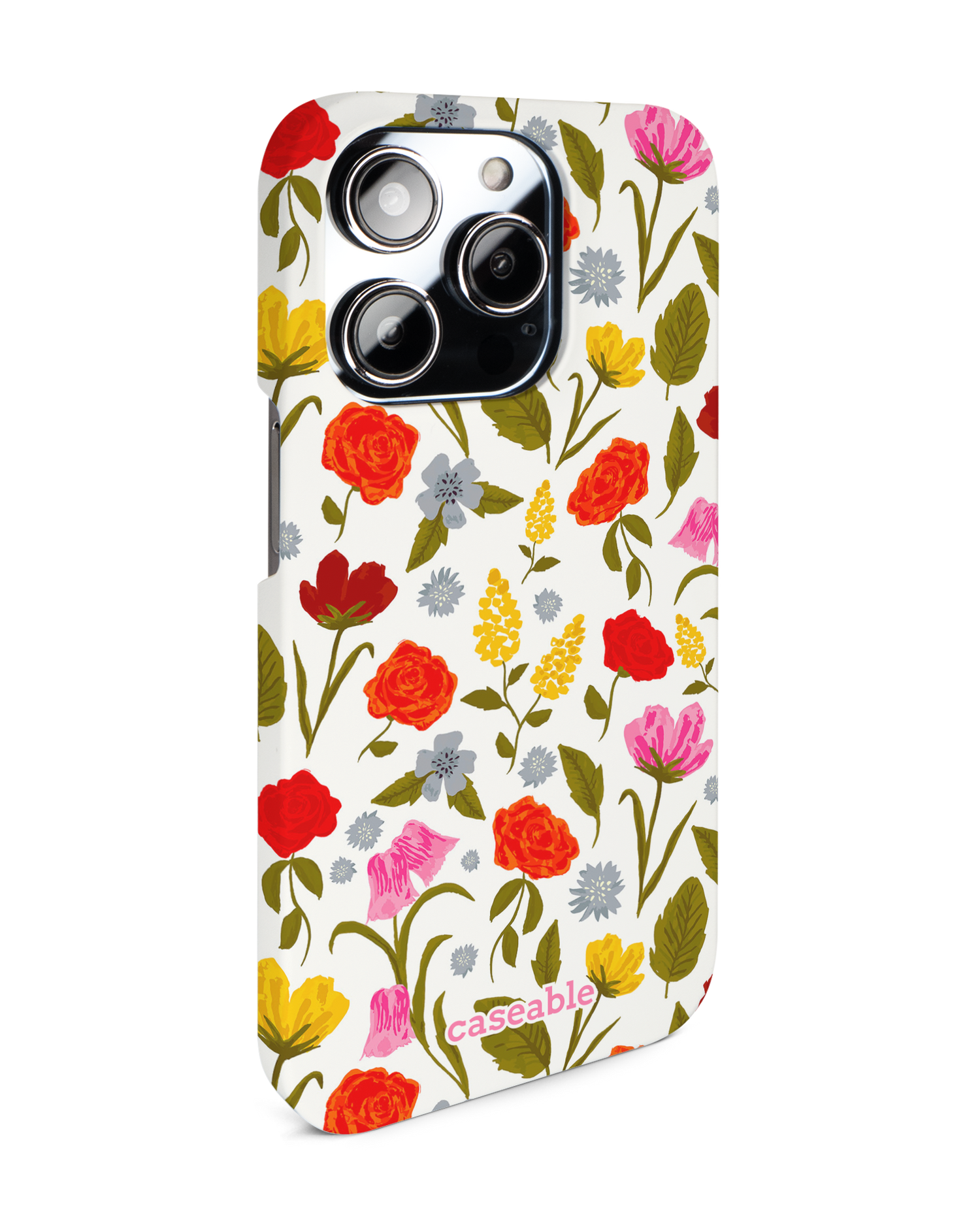 Botanical Beauties Hardcase Handyhülle für Apple iPhone 14 Pro: Seitenansicht links