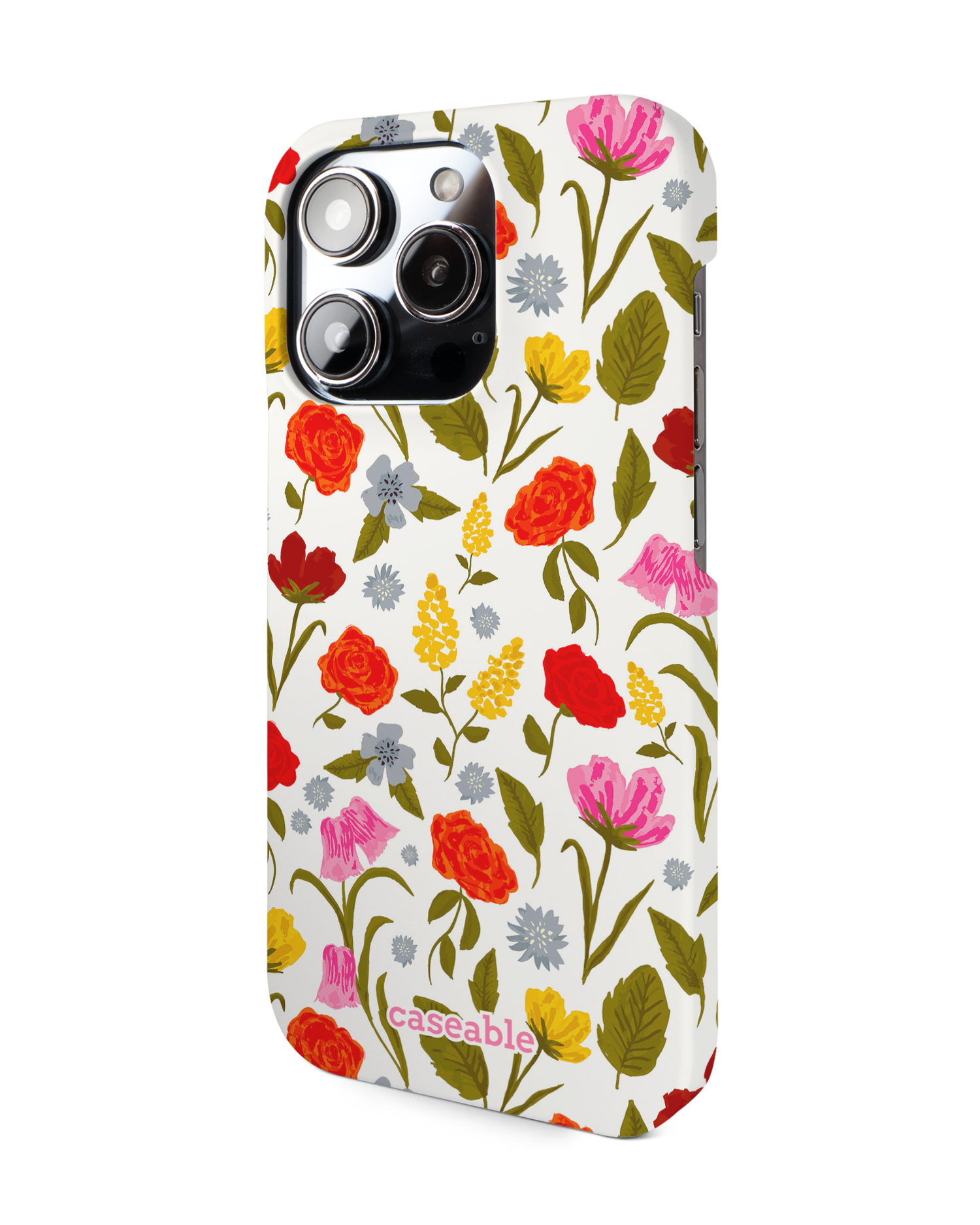 Botanical Beauties Hardcase Handyhülle für Apple iPhone 14 Pro: Seitenansicht rechts