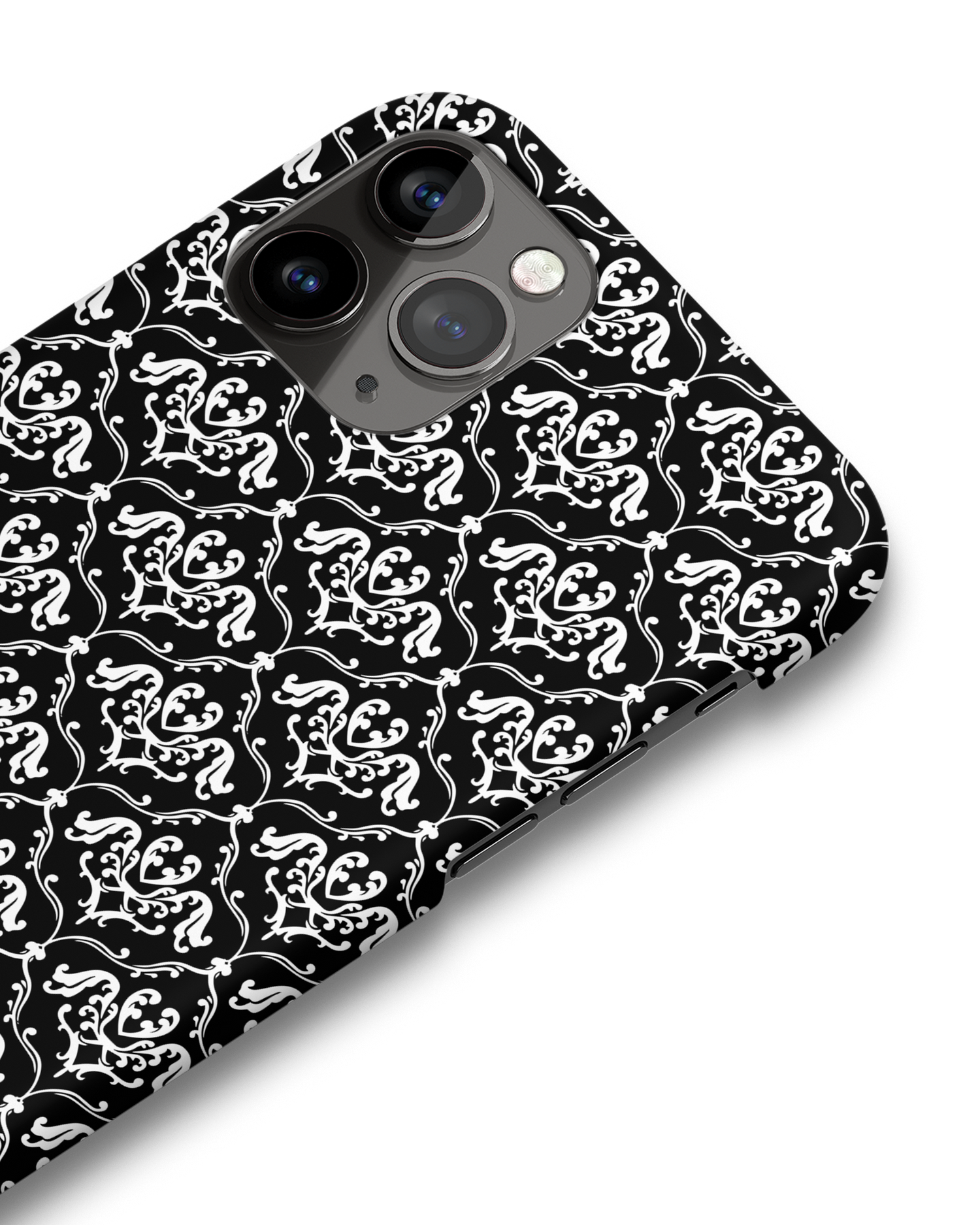 Black French Lillies Hardcase Handyhülle Apple iPhone 11 Pro: Detailansicht