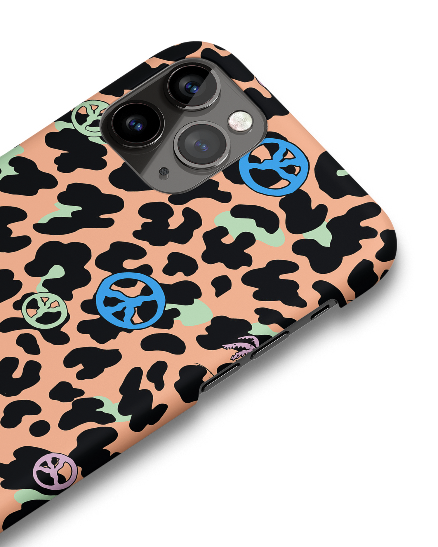 Leopard Peace Palms Hardcase Handyhülle Apple iPhone 11 Pro: Detailansicht