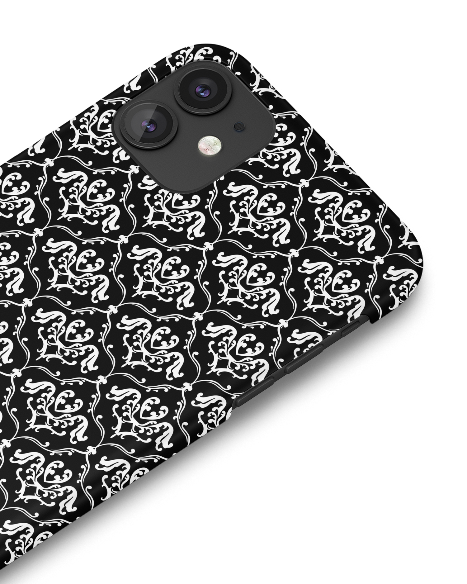 Black French Lillies Hardcase Handyhülle Apple iPhone 11: Detailansicht