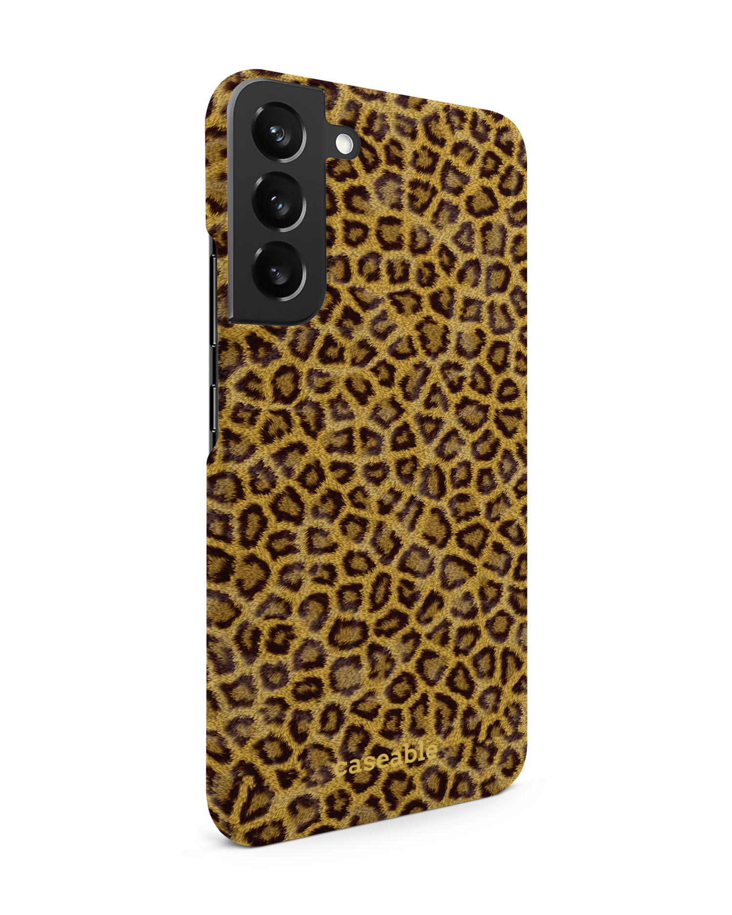 Leopard Skin Hardcase Handyhülle Samsung Galaxy S22 Plus 5G: Seitenansicht links