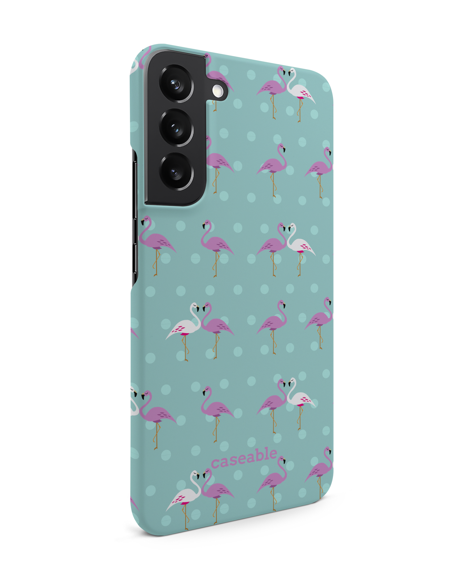 Two Flamingos Hardcase Handyhülle Samsung Galaxy S22 Plus 5G: Seitenansicht links