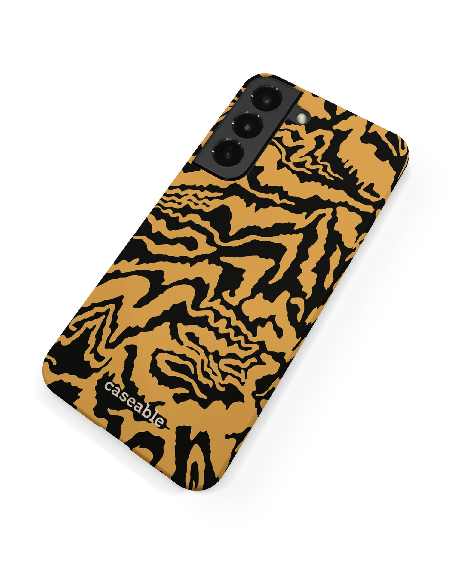 Warped Tiger Stripes Hardcase Handyhülle Samsung Galaxy S22 Plus 5G: Rückseite