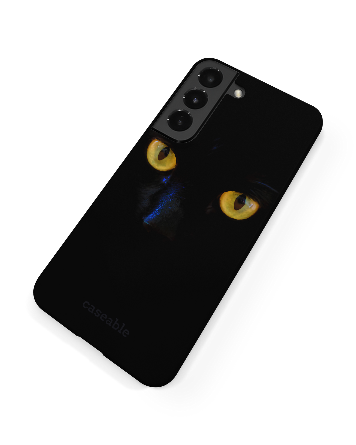 Black Cat Hardcase Handyhülle Samsung Galaxy S22 Plus 5G: Rückseite