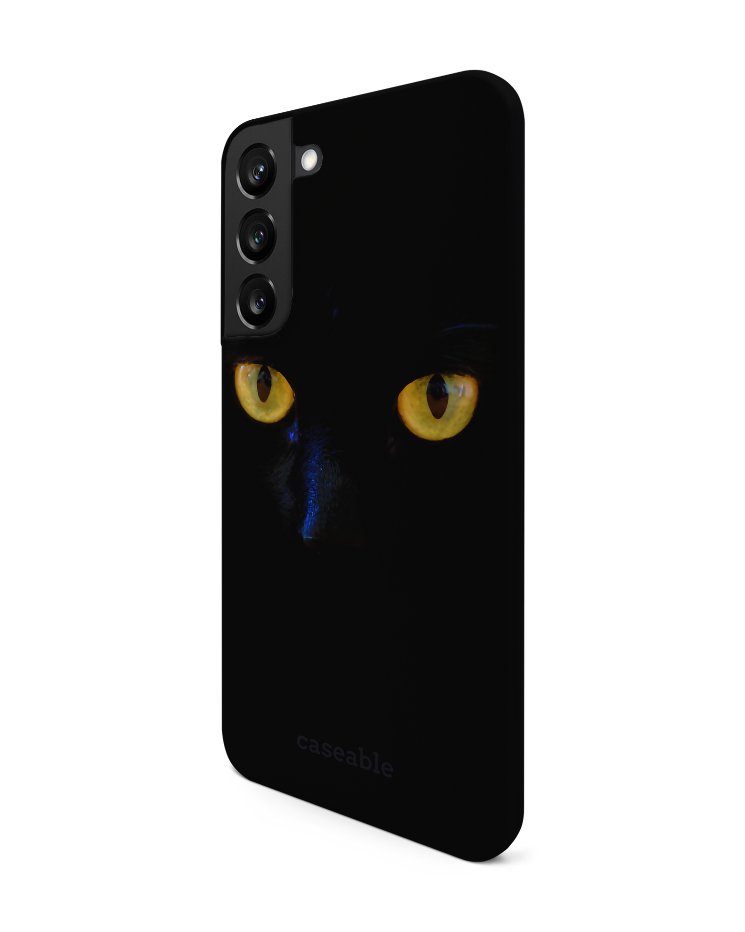 Black Cat Hardcase Handyhülle Samsung Galaxy S22 Plus 5G: Seitenansicht rechts