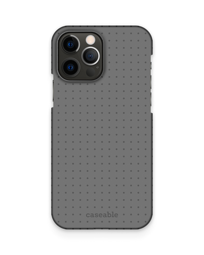 Dot Grid Grey Hardcase Handyhülle Apple iPhone 12 Pro Max