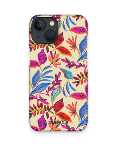Painterly Spring Leaves Hardcase Handyhülle Apple iPhone 13 mini