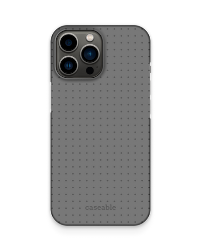 Dot Grid Grey Hardcase Handyhülle Apple iPhone 13 Pro Max