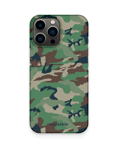 Green and Brown Camo Hardcase Handyhülle Apple iPhone 13 Pro Max