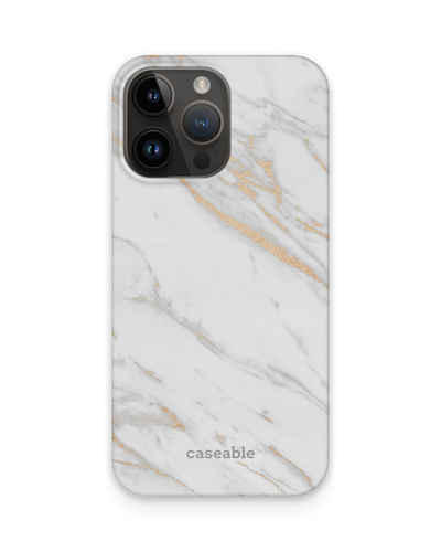 Gold Marble Elegance Hardcase Handyhülle für Apple iPhone 14 Pro Max