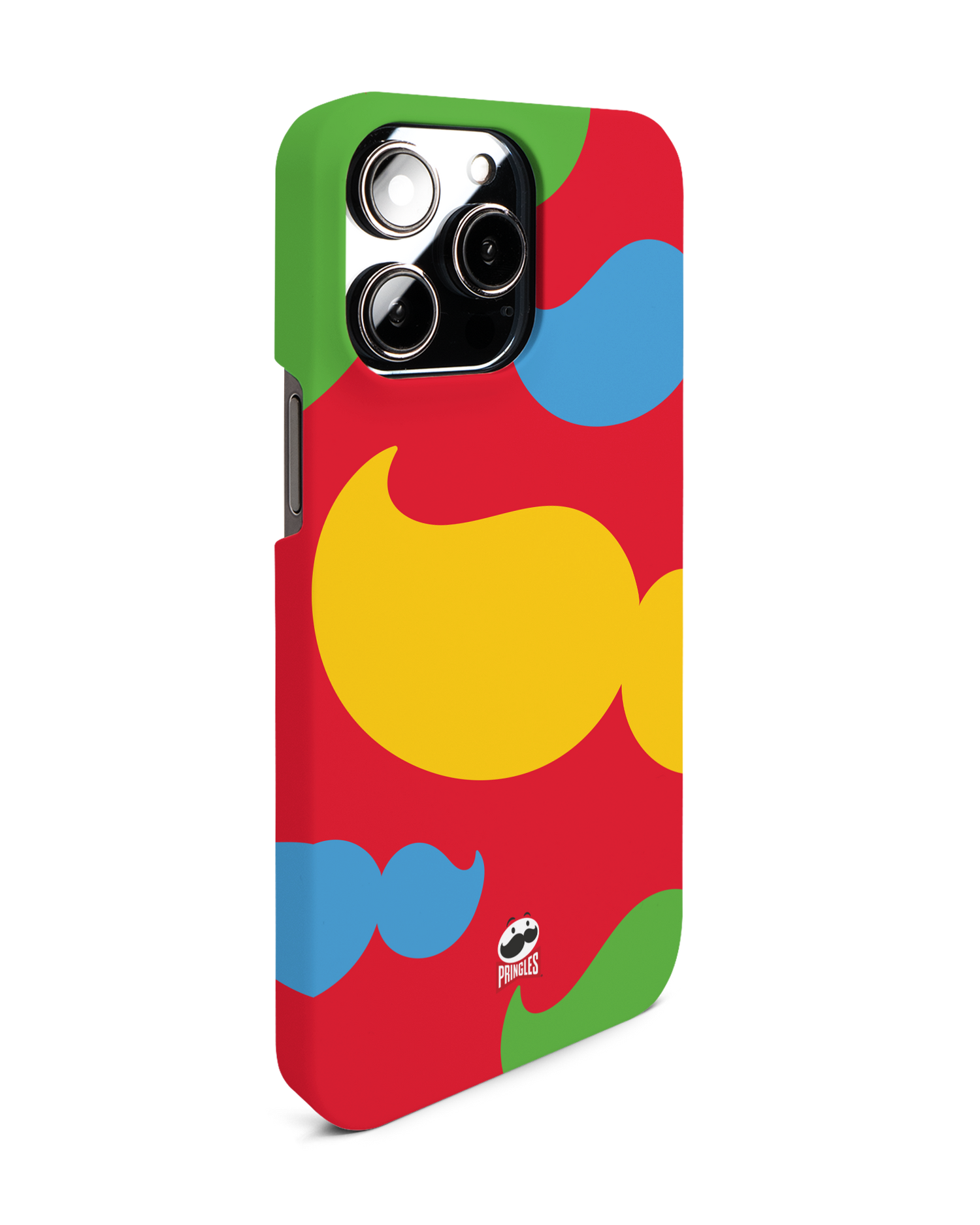 Pringles Moustache Hardcase Handyhülle für Apple iPhone 14 Pro Max: Seitenansicht links