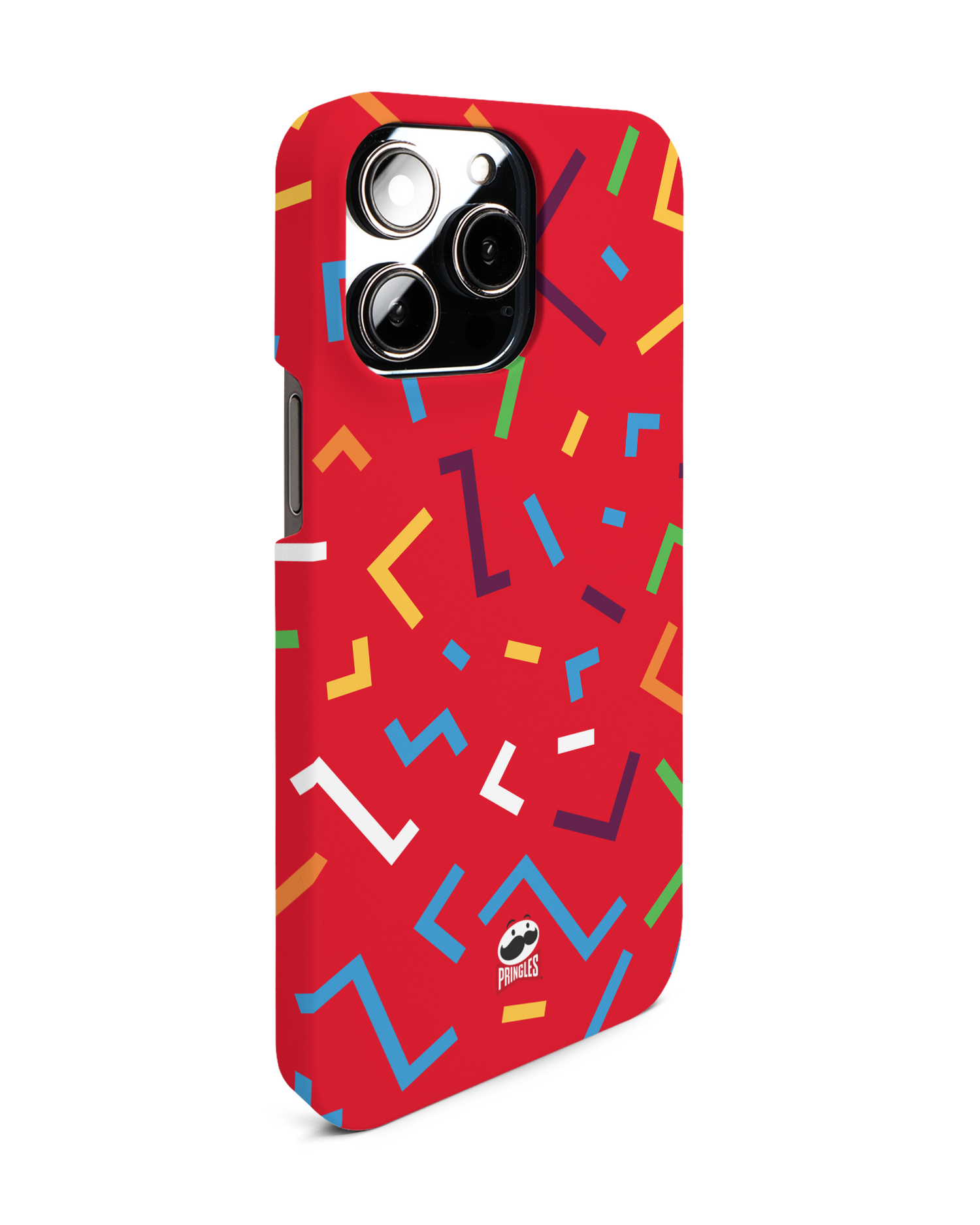 Pringles Confetti Hardcase Handyhülle für Apple iPhone 14 Pro Max: Seitenansicht links