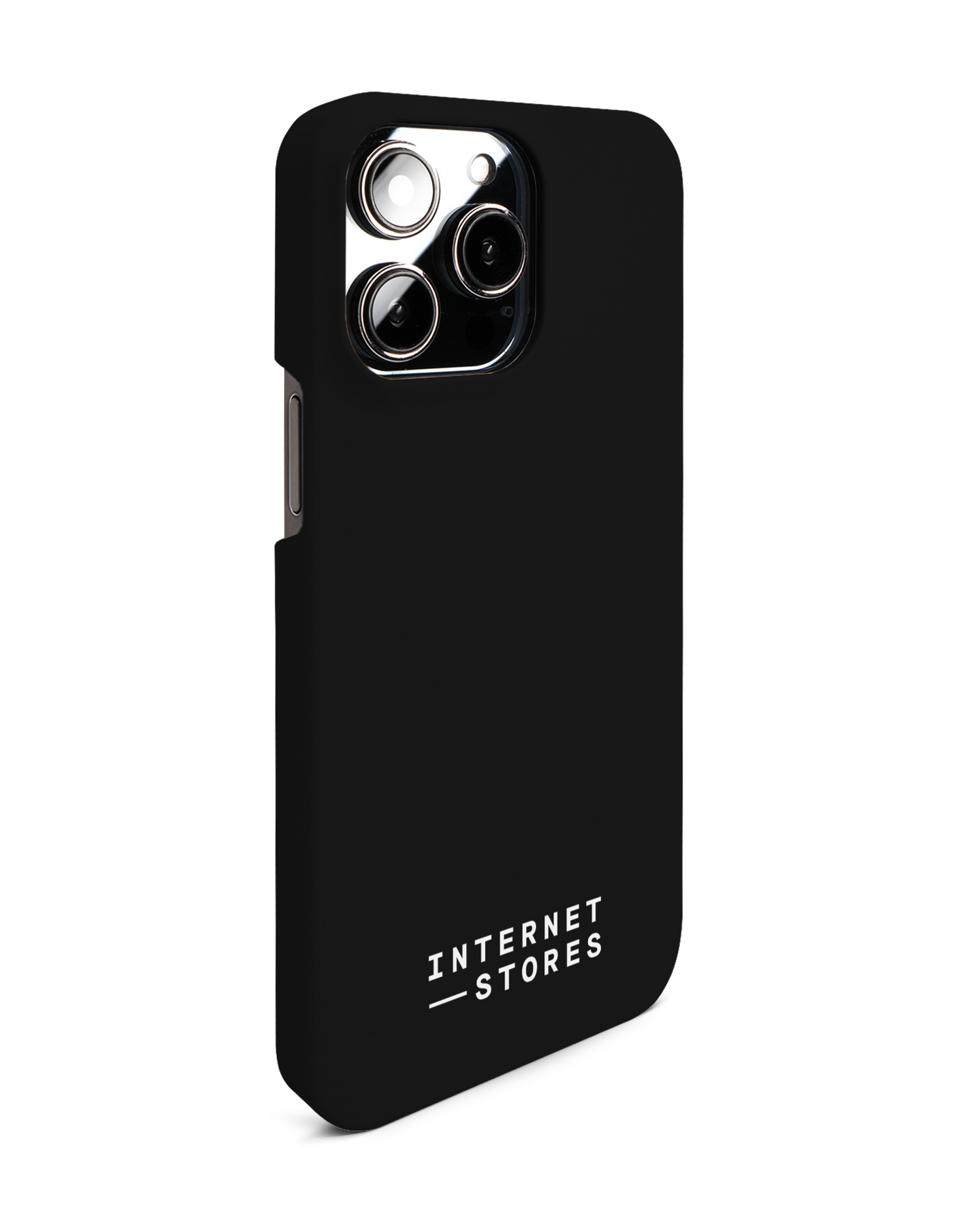 ISG Black Hardcase Handyhülle für Apple iPhone 14 Pro Max: Seitenansicht links