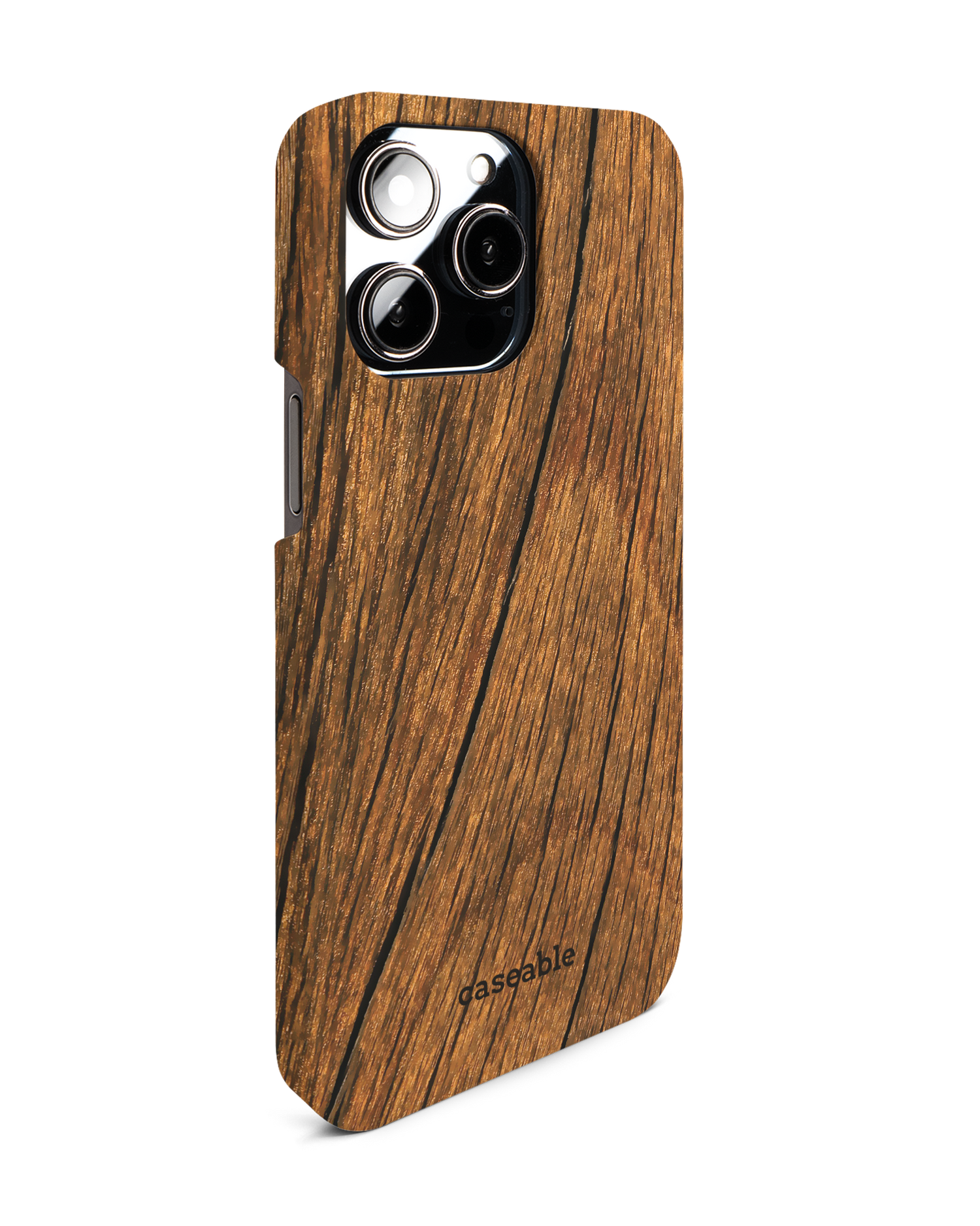 Wood Hardcase Handyhülle für Apple iPhone 14 Pro Max: Seitenansicht links