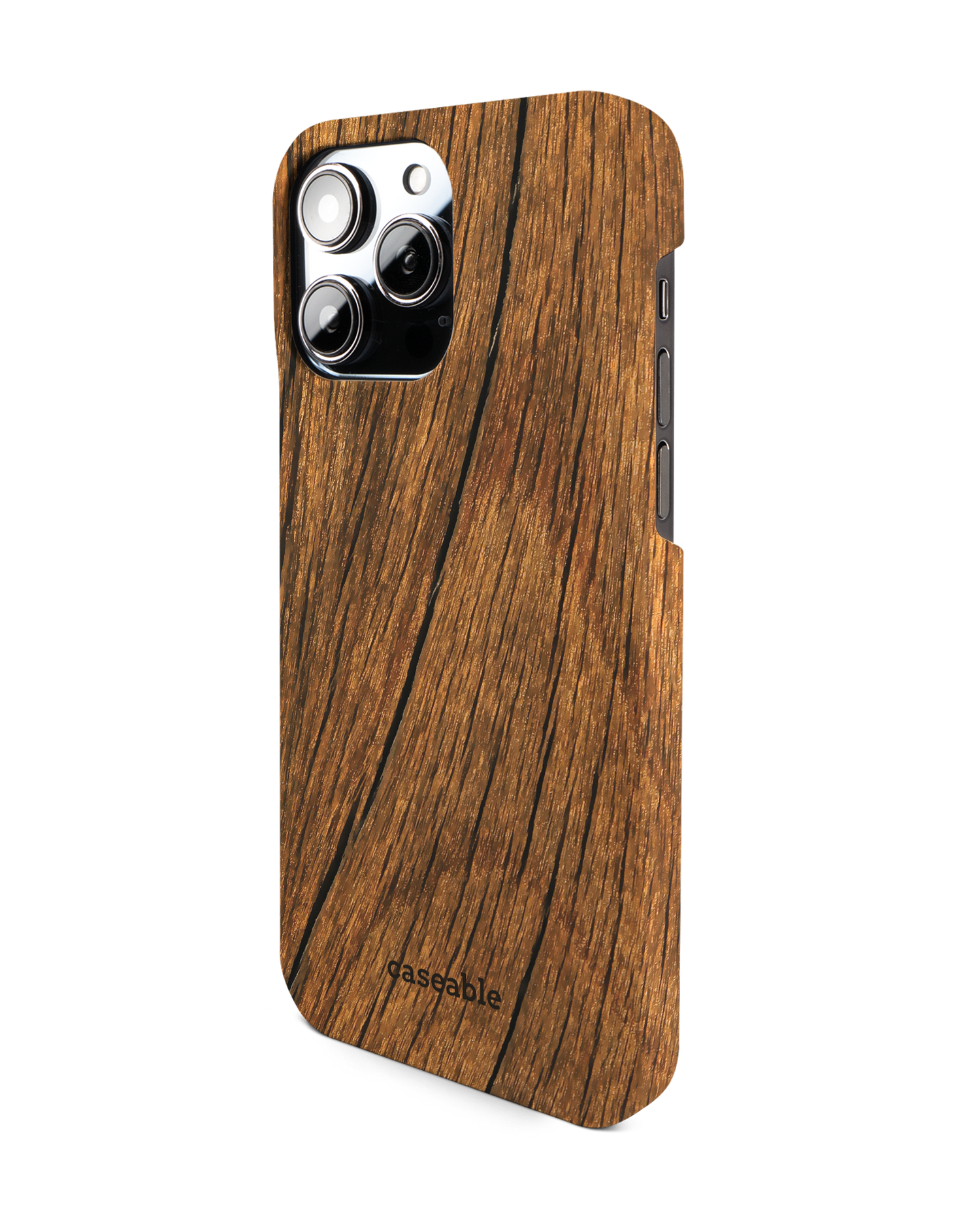 Wood Hardcase Handyhülle für Apple iPhone 14 Pro Max: Seitenansicht rechts