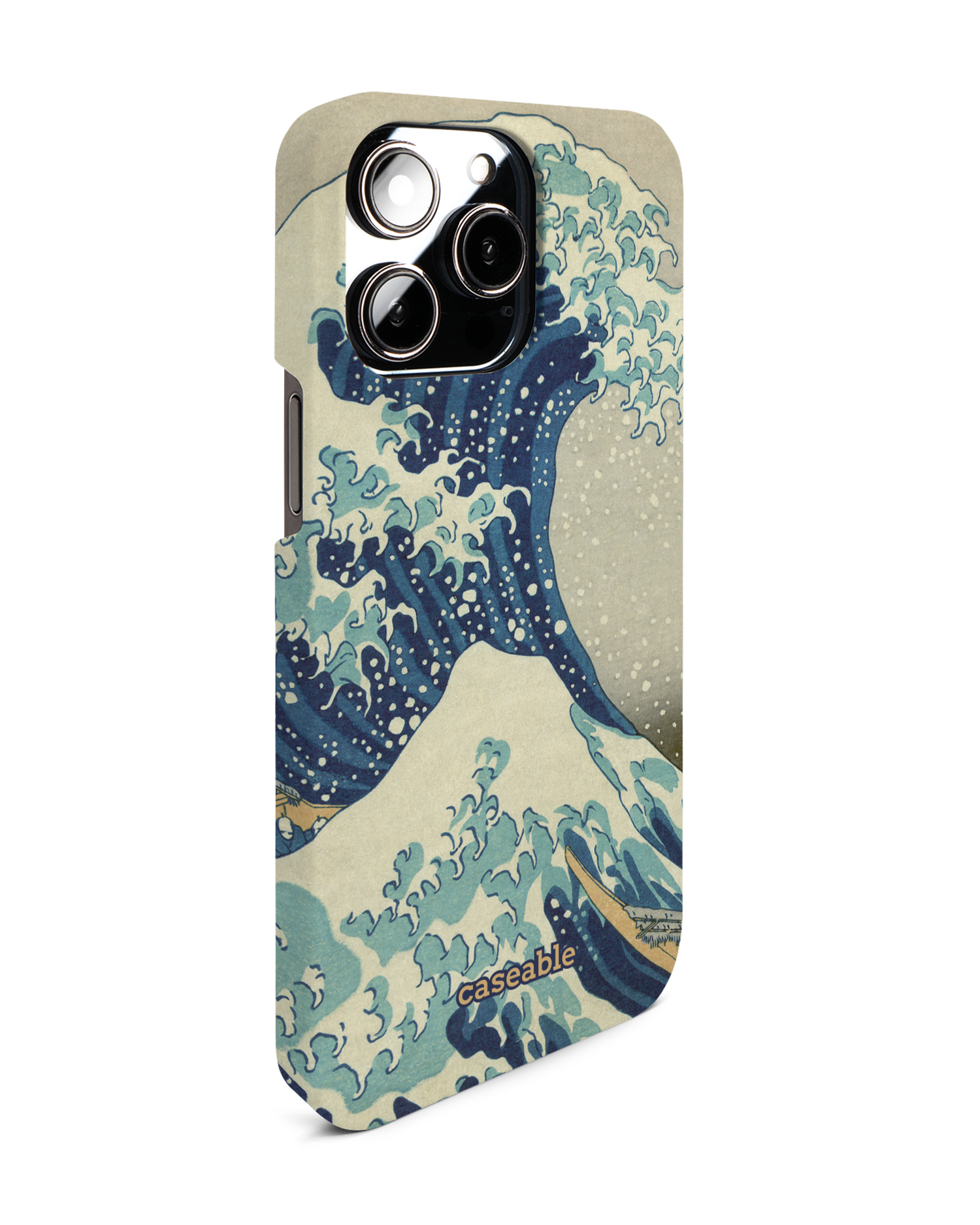 Great Wave Off Kanagawa By Hokusai Hardcase Handyhülle für Apple iPhone 14 Pro Max: Seitenansicht links
