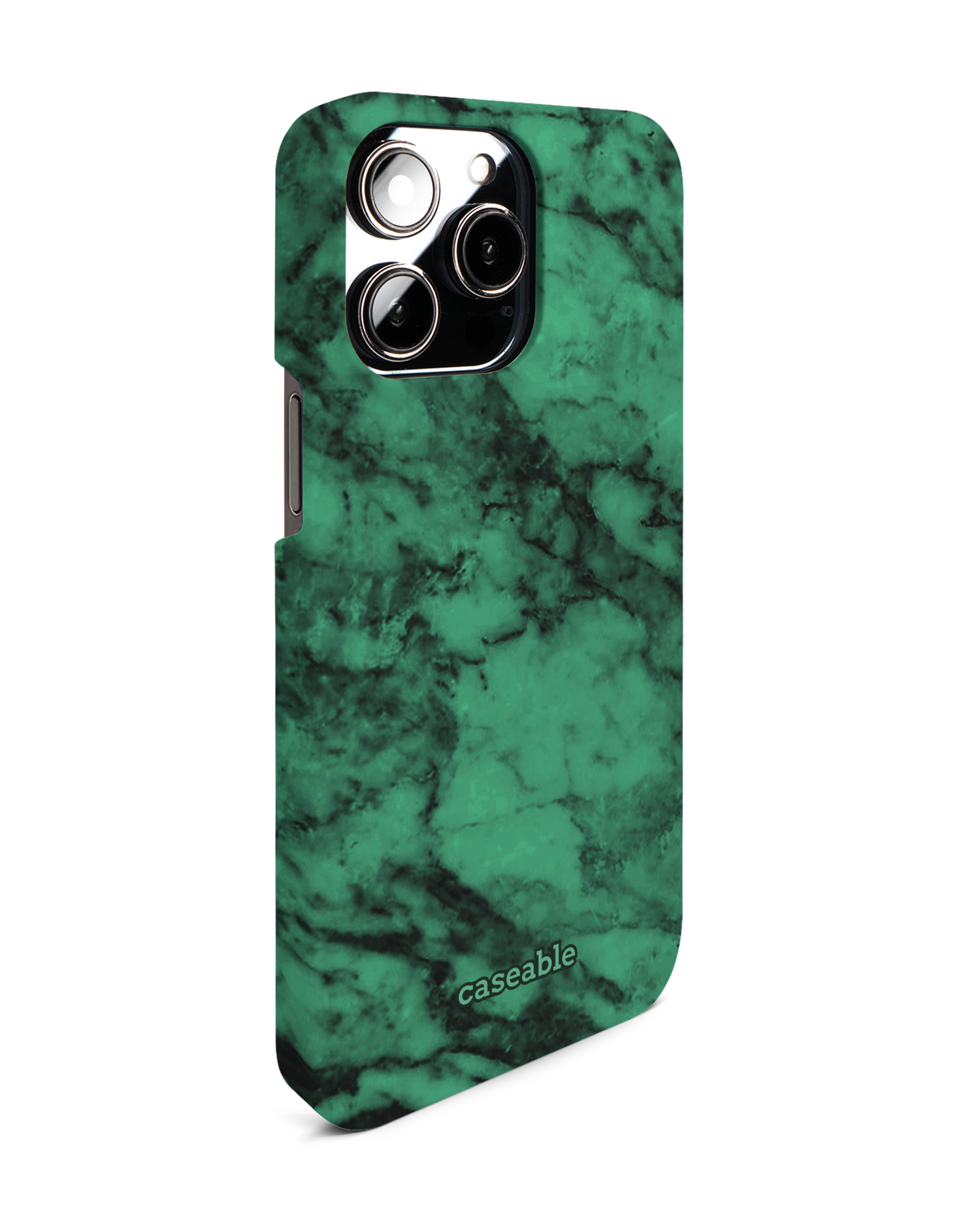 Green Marble Hardcase Handyhülle für Apple iPhone 14 Pro Max: Seitenansicht links