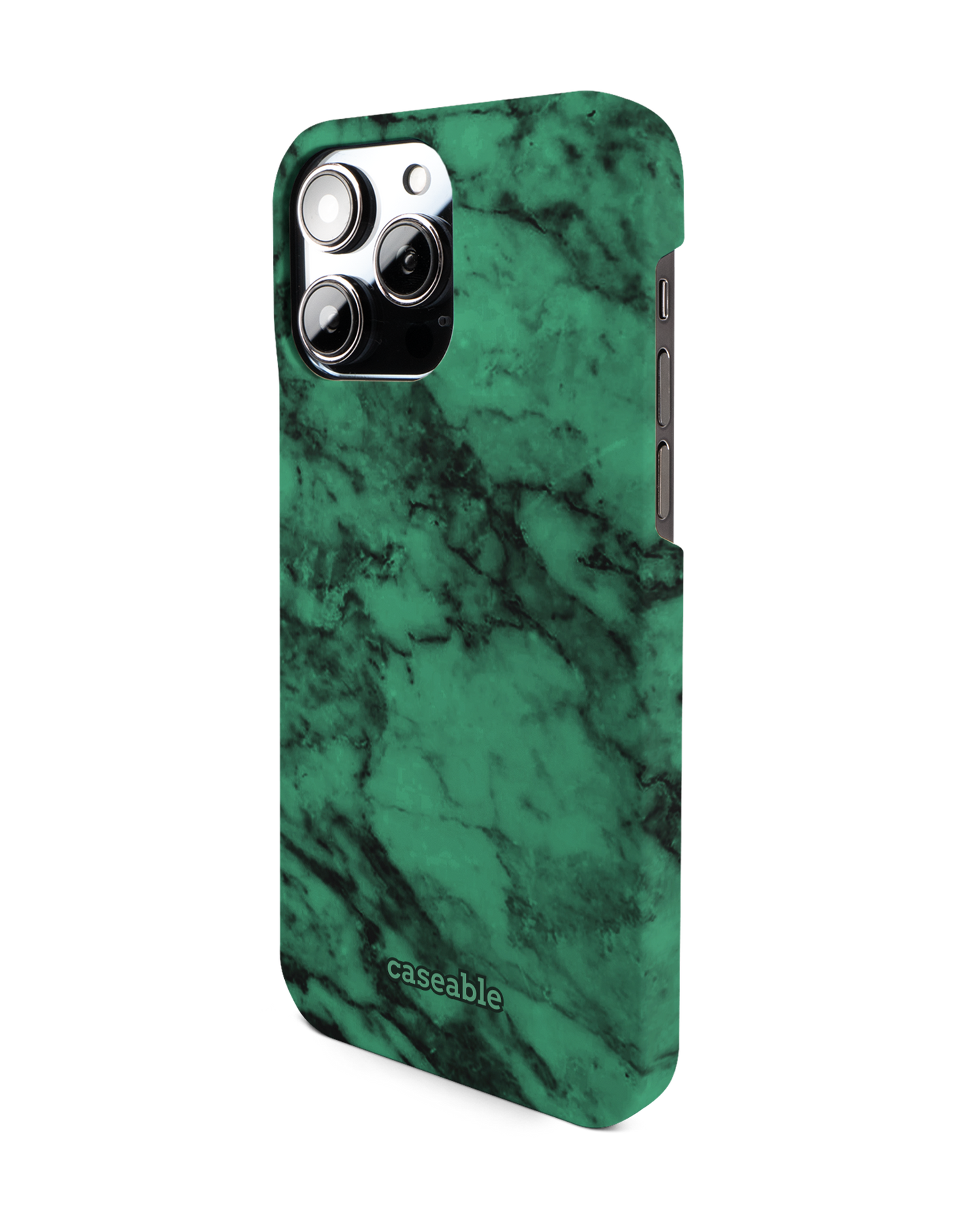 Green Marble Hardcase Handyhülle für Apple iPhone 14 Pro Max: Seitenansicht rechts