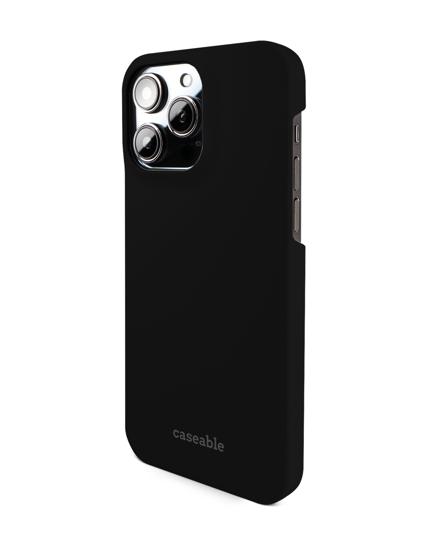 BLACK Hardcase Handyhülle für Apple iPhone 14 Pro Max: Seitenansicht rechts