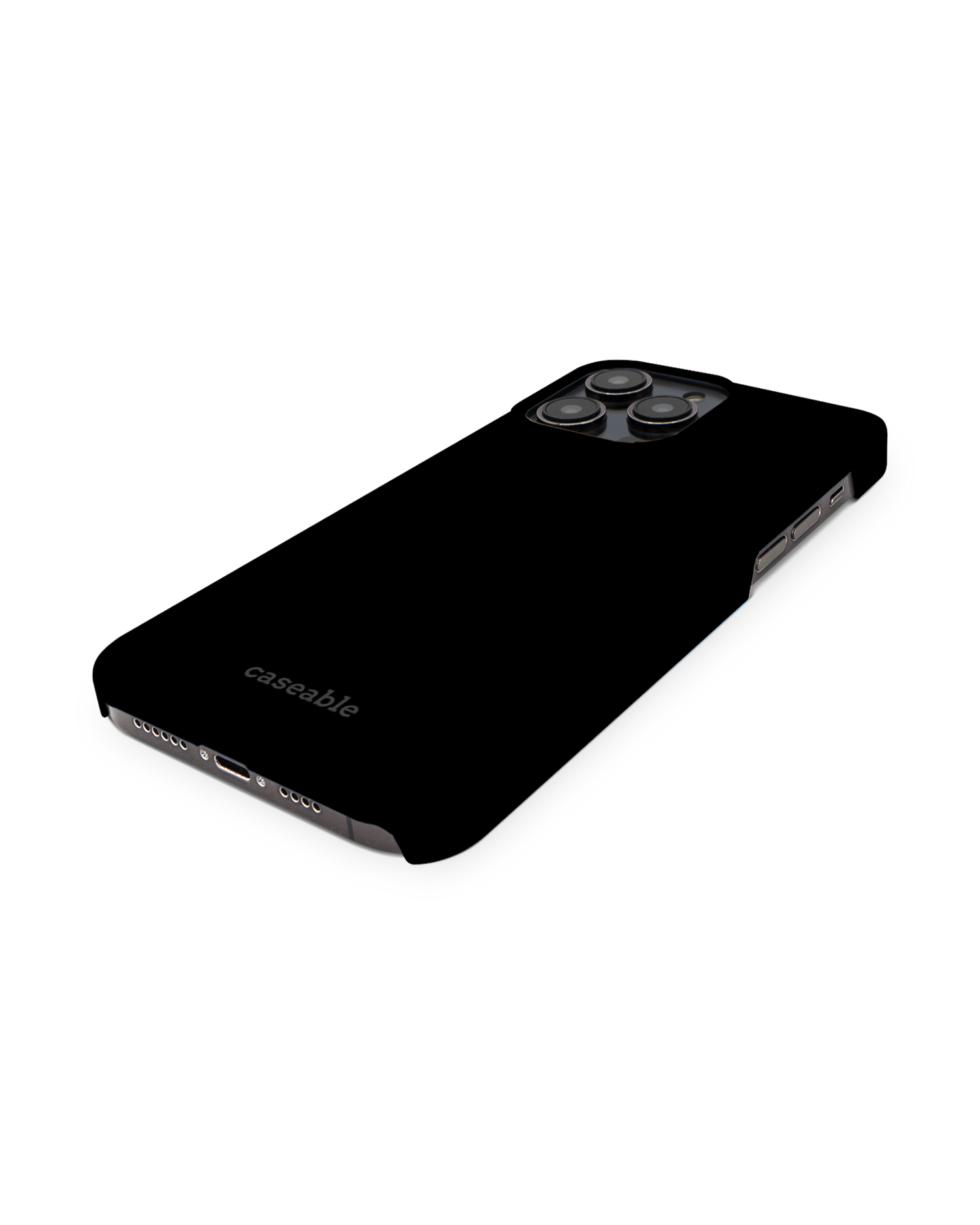BLACK Hardcase Handyhülle für Apple iPhone 14 Pro Max: Perspektivansicht