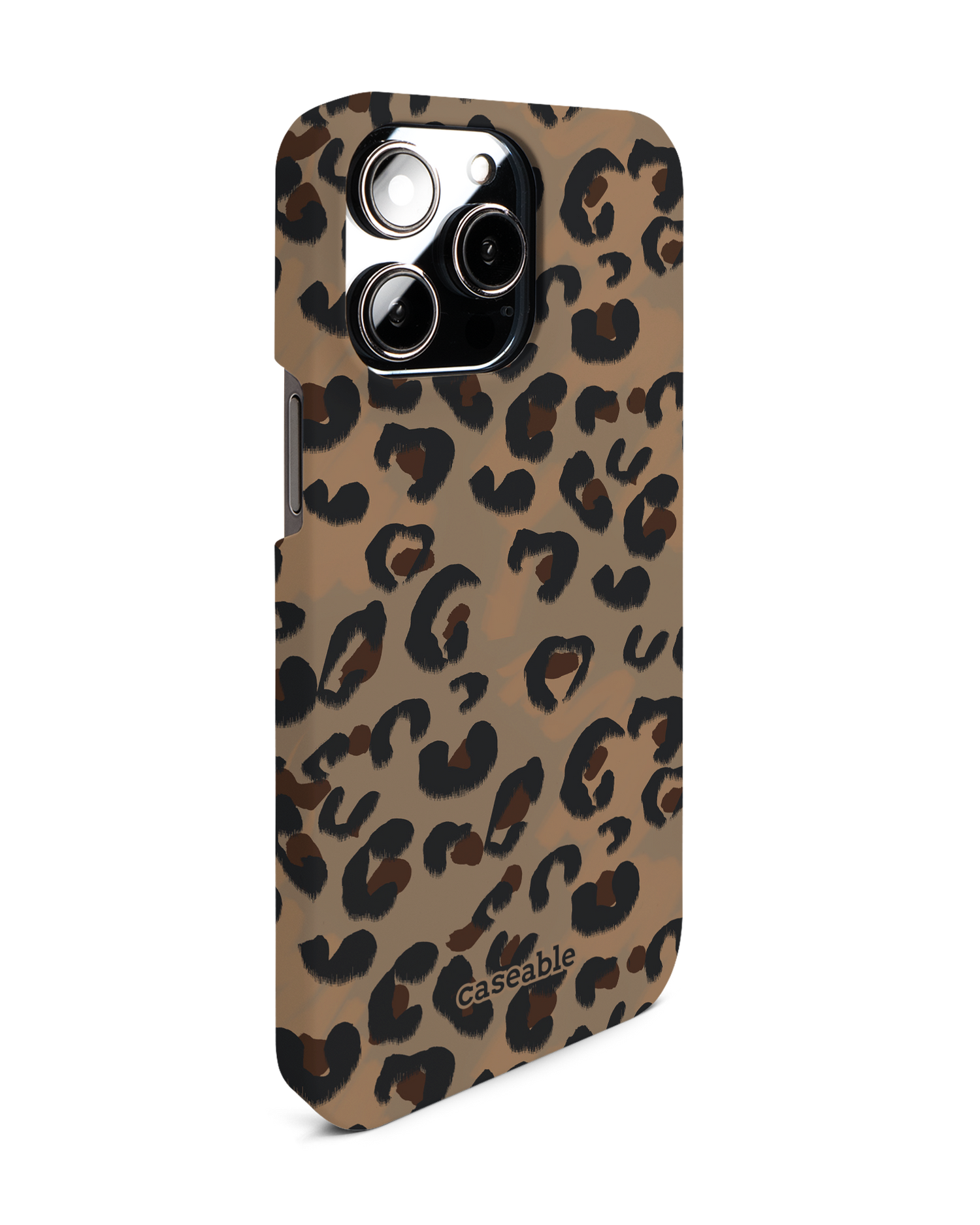 Leopard Repeat Hardcase Handyhülle für Apple iPhone 14 Pro Max: Seitenansicht links