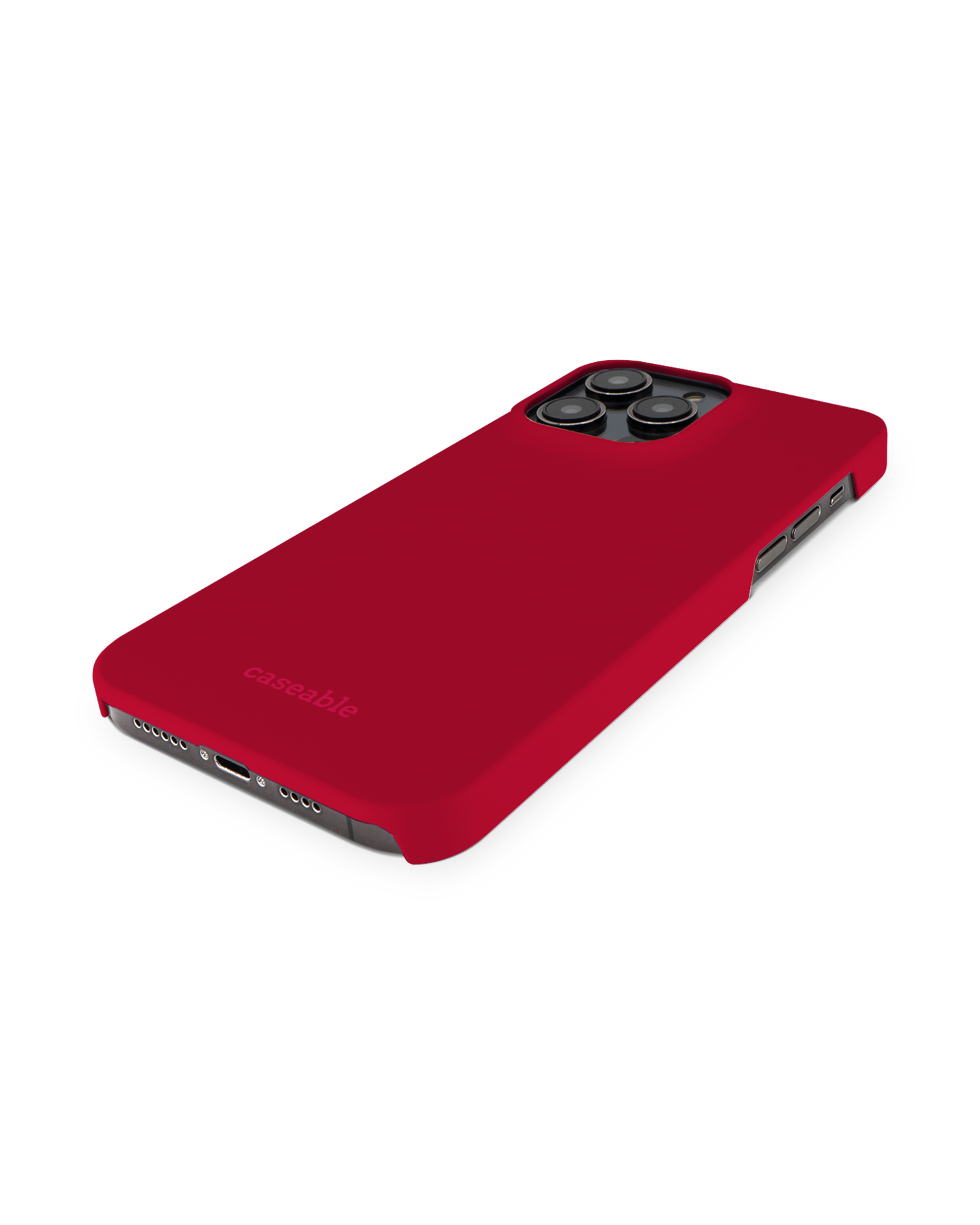 RED Hardcase Handyhülle für Apple iPhone 14 Pro Max: Perspektivansicht