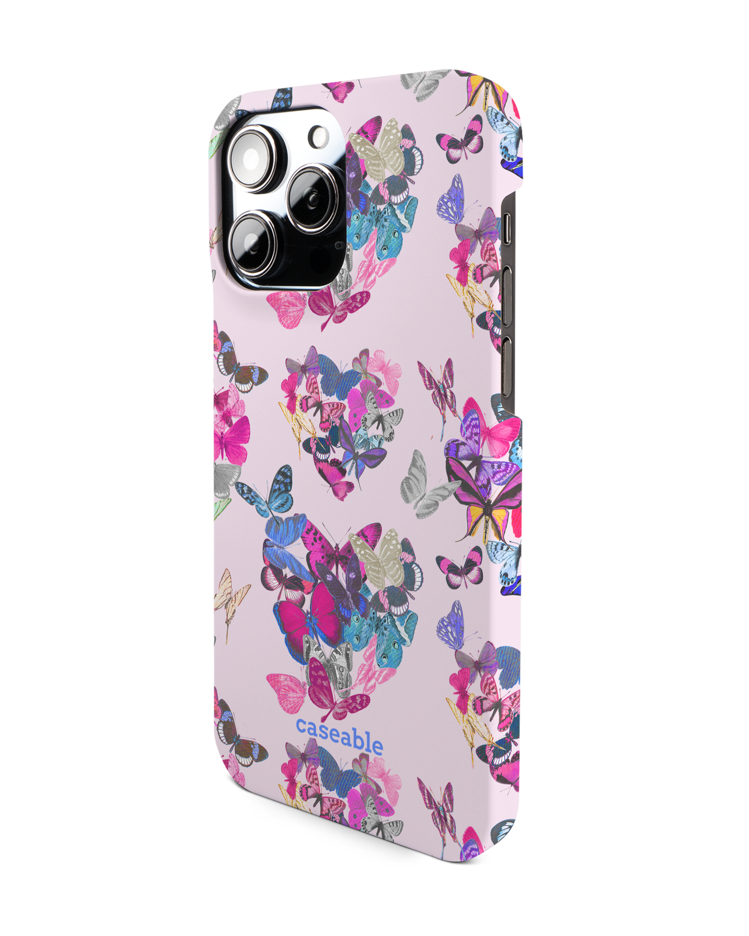 Butterfly Love Hardcase Handyhülle für Apple iPhone 14 Pro Max: Seitenansicht rechts