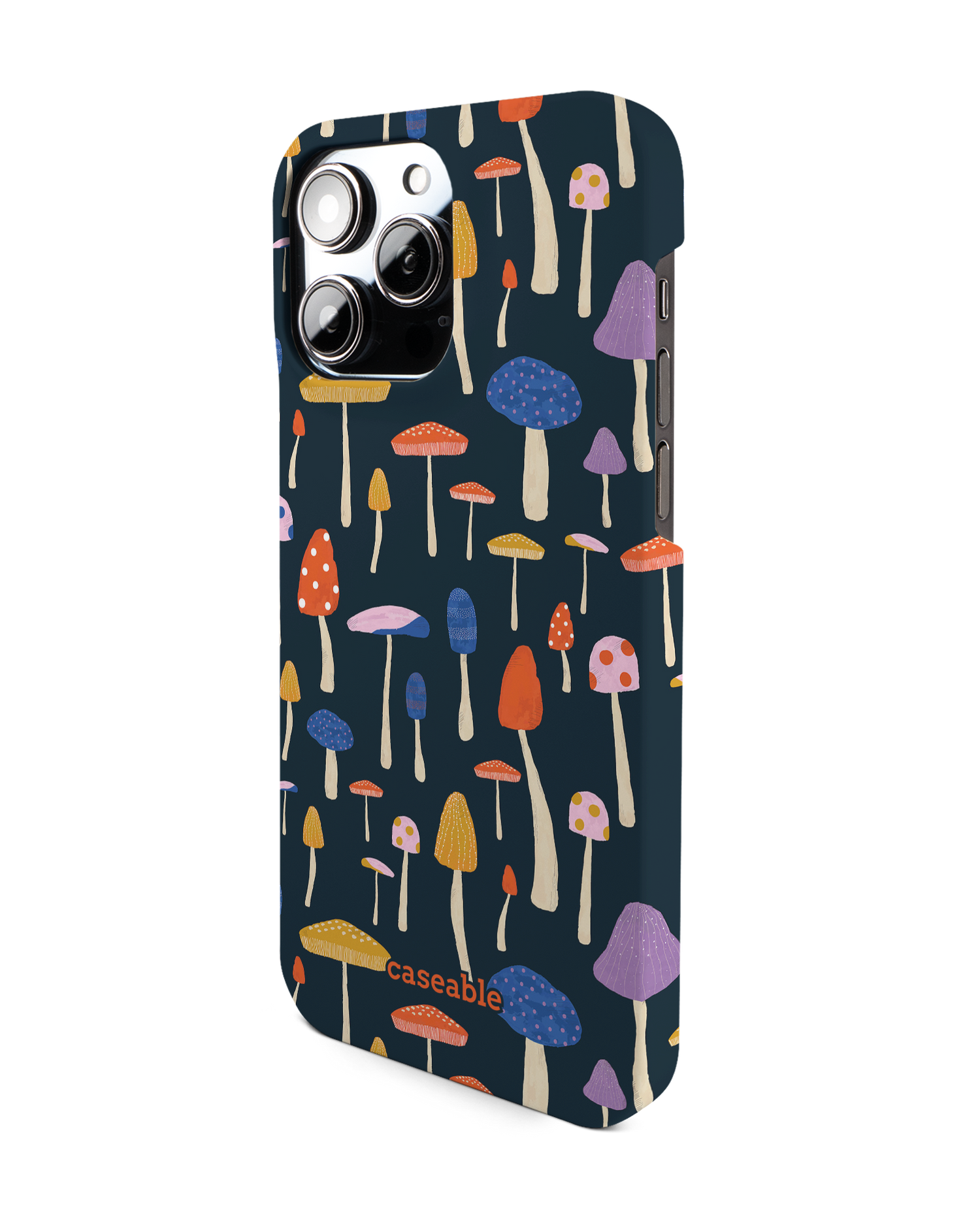 Mushroom Delights Hardcase Handyhülle für Apple iPhone 14 Pro Max: Seitenansicht rechts