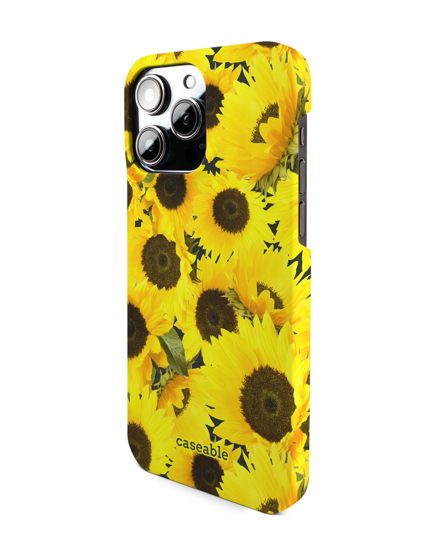 Sunflowers Hardcase Handyhülle für Apple iPhone 14 Pro Max: Seitenansicht rechts