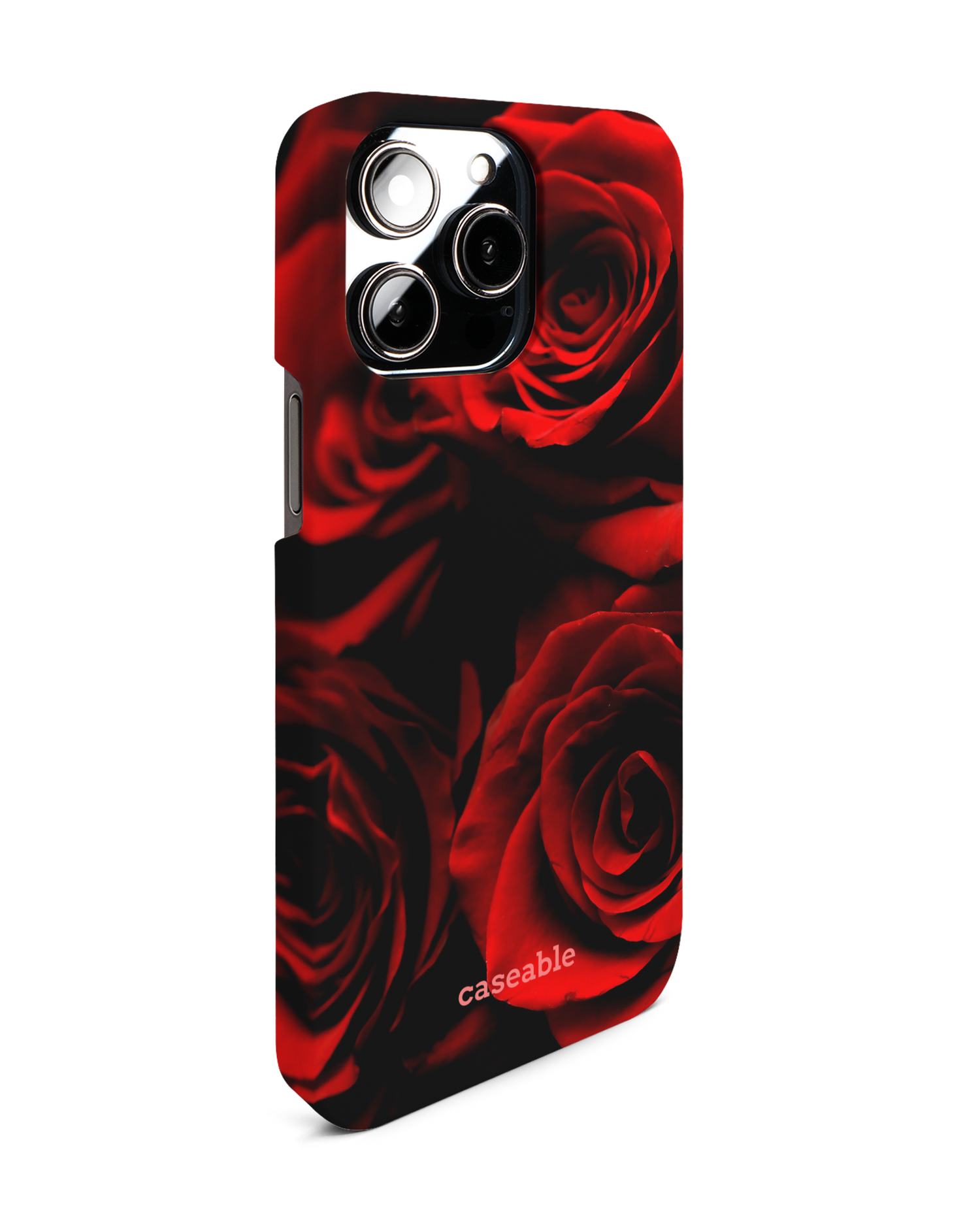 Red Roses Hardcase Handyhülle für Apple iPhone 14 Pro Max: Seitenansicht links