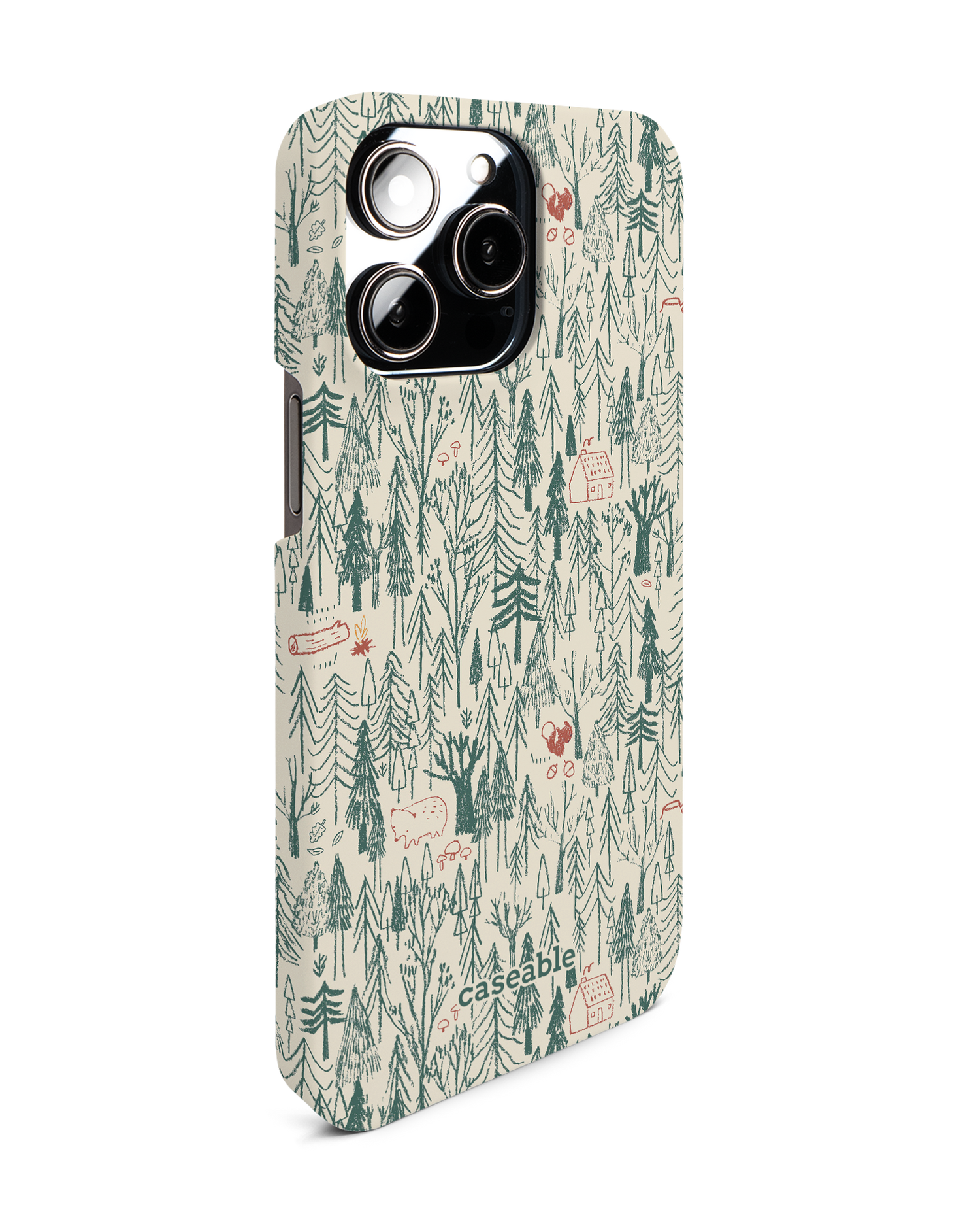 Wonder Forest Hardcase Handyhülle für Apple iPhone 14 Pro Max: Seitenansicht links