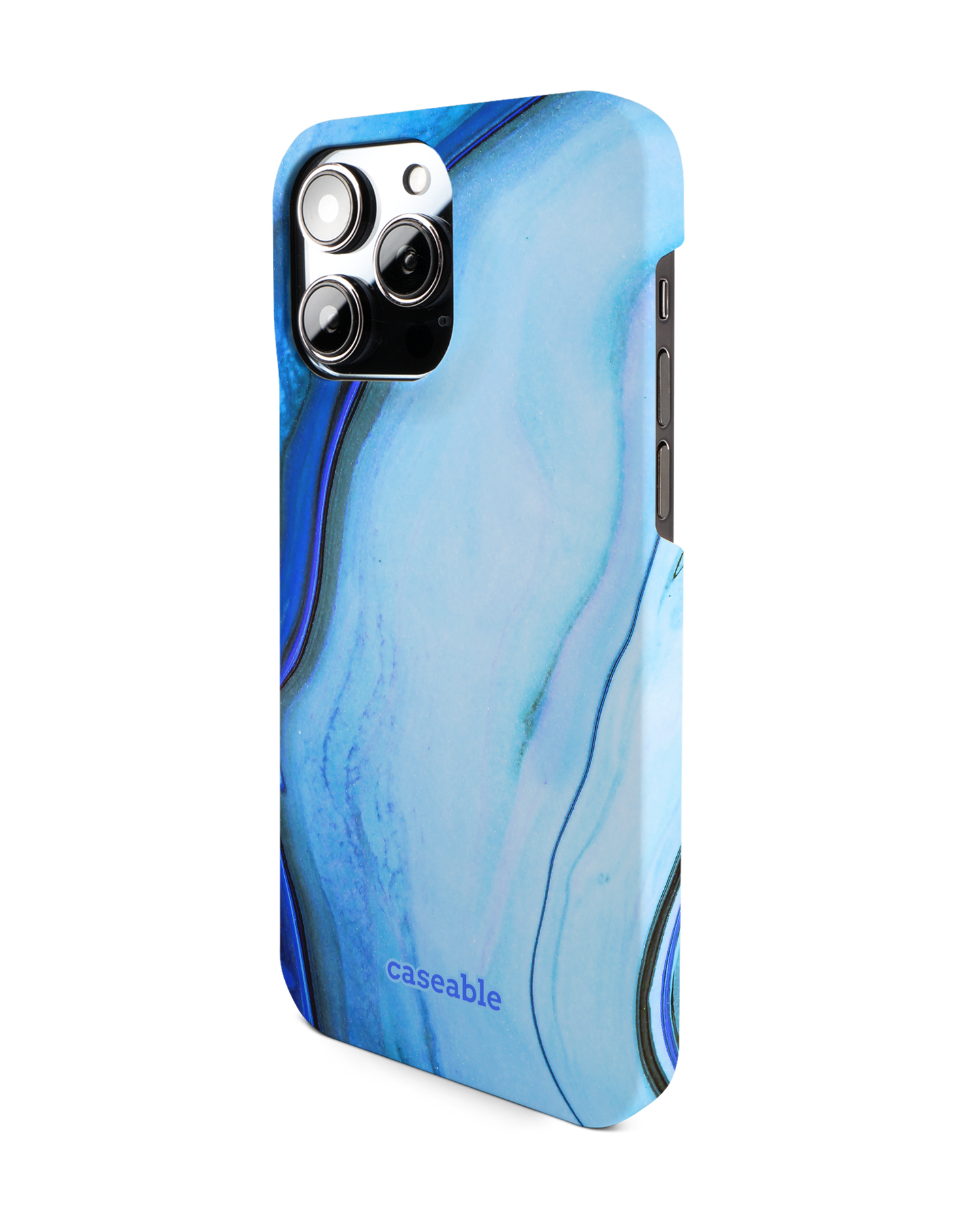 Cool Blues Hardcase Handyhülle für Apple iPhone 14 Pro Max: Seitenansicht rechts