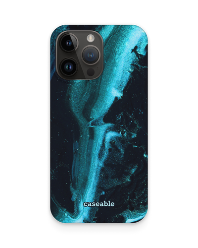 Deep Turquoise Sparkle Hardcase Handyhülle für Apple iPhone 15 Pro Max