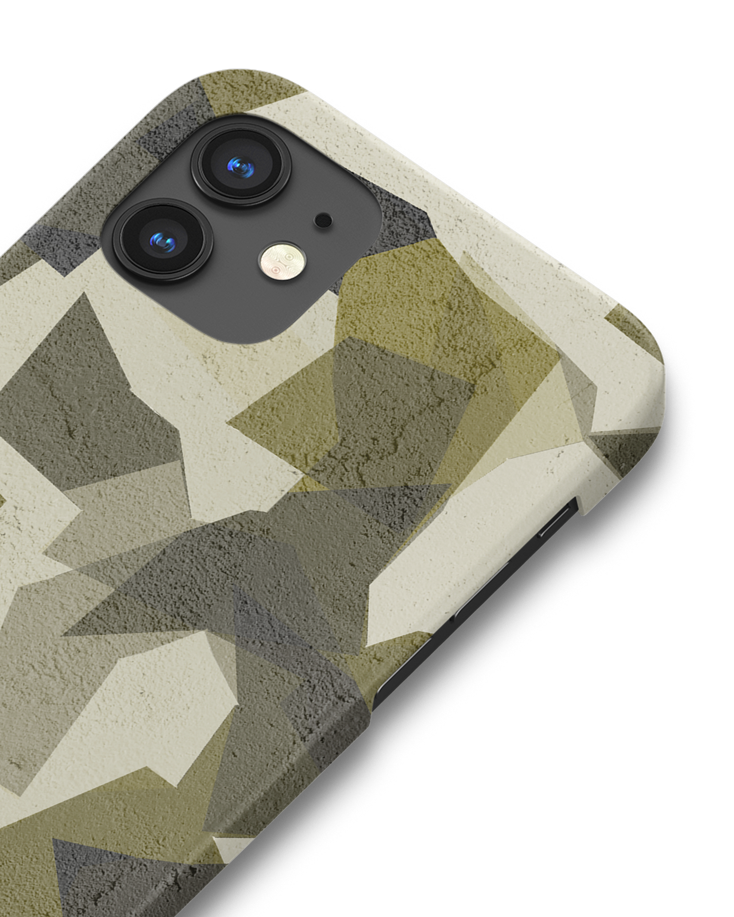 Geometric Camo Green Hardcase Handyhülle Apple iPhone 12 mini: Detailansicht