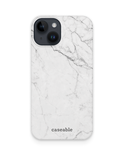 White Marble Hardcase Handyhülle für Apple iPhone 14