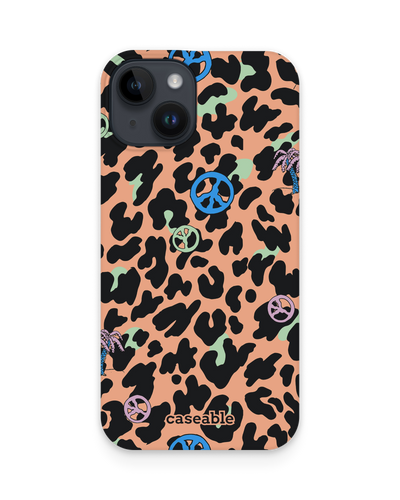 Leopard Peace Palms Hardcase Handyhülle für Apple iPhone 14