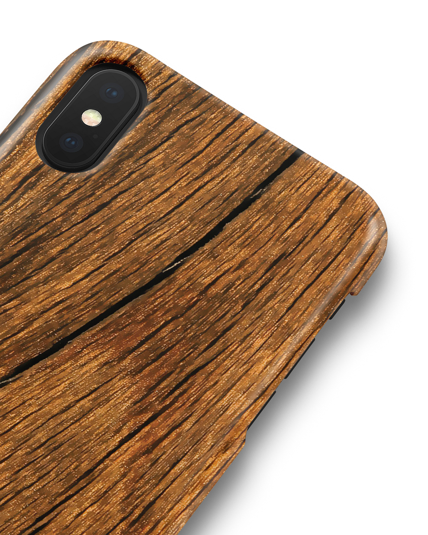 Wood Hardcase Handyhülle Apple iPhone X, Apple iPhone XS: Detailansicht