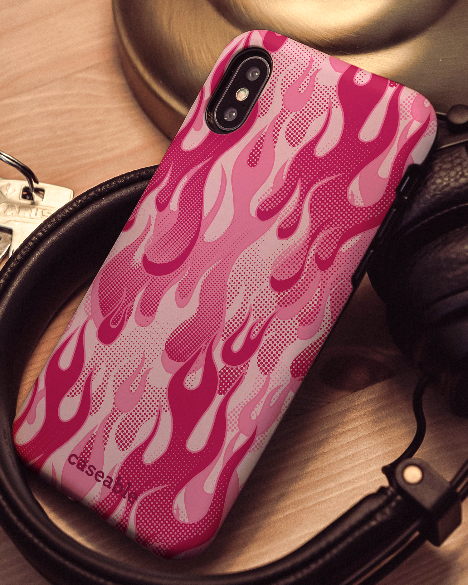 Pink Flames Hardcase Handyhülle Apple iPhone X, Apple iPhone XS: Momentaufnahme