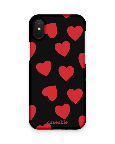 Repeating Hearts Hardcase Handyhülle Apple iPhone X, Apple iPhone XS