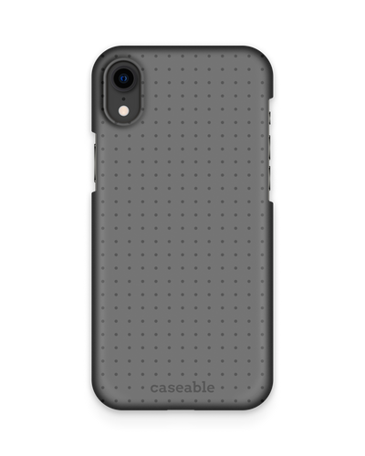 Dot Grid Grey Hardcase Handyhülle Apple iPhone XR